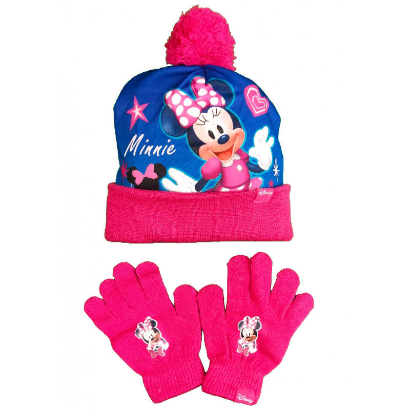 Minnie Mütze und Handschuhe Set