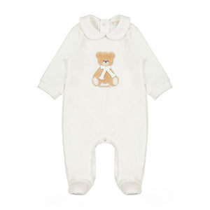 Weißer Playsuit Pallino Collection - 6 Monate