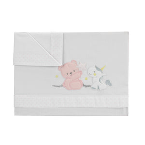 Einhorn-Bettlaken-Set - Rosa