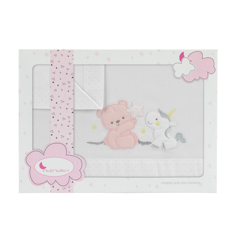 Einhorn-Bettlaken-Set - Rosa - 5