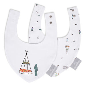Set mit 2 Dakota-Lätzchen - Clipverschluss