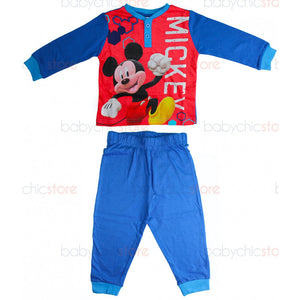 Pigiama Primavera/Estate Topolino Rosso - 2 Anni