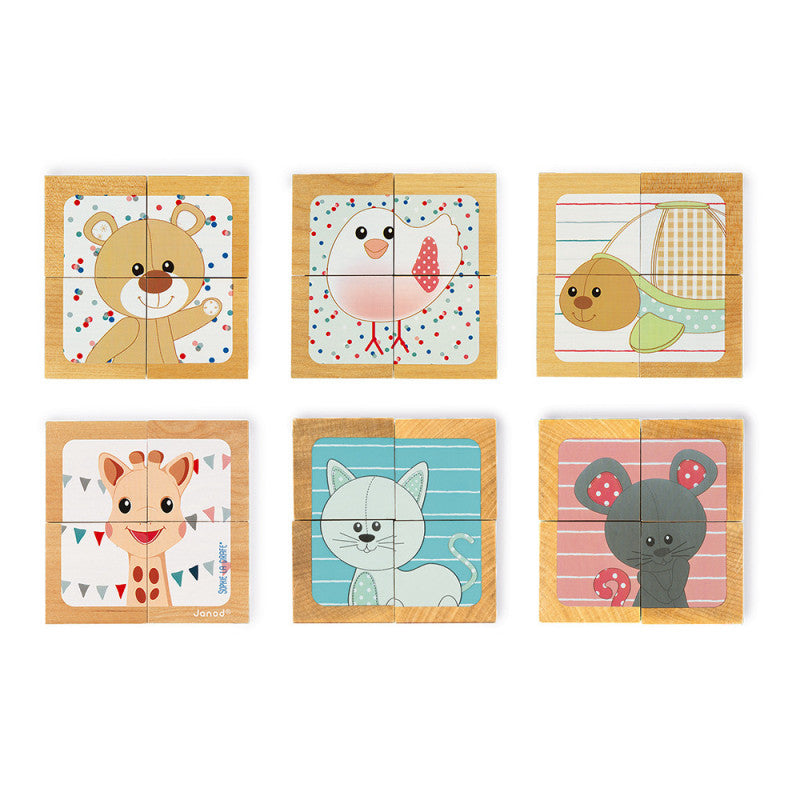 Tablett 4 Würfel Sophie la Giraffe - 3