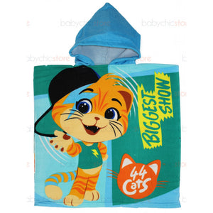 Poncho 44 Katzen - Blitz und Fleischbällchen