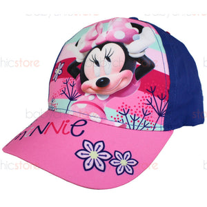 Minnie Mouse Schirmmütze - Blumen Blau