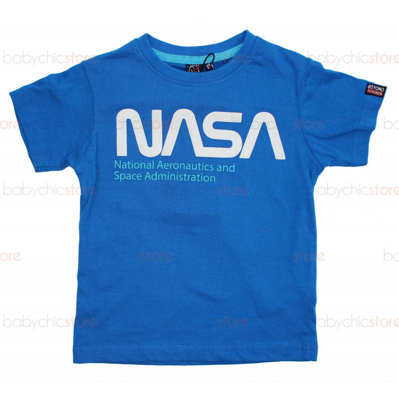 NASA-T-Shirt - Hellblau