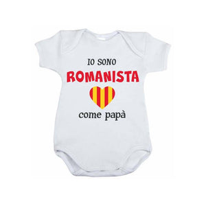 Body Neonato Io sono Romanista - 6/9 Mesi