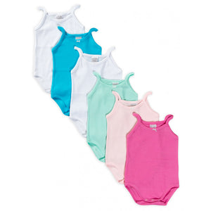 Set 6 Body Neonato con Spalla Stretta - 1 Mese