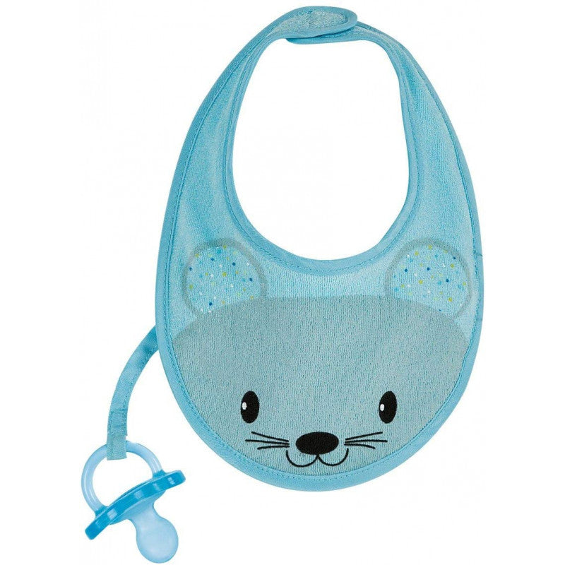 Chicco Beißring Lätzchen blau - 3
