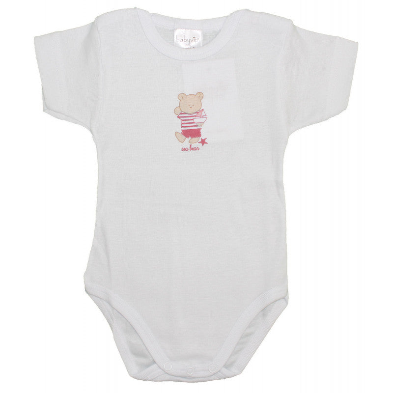 Set 2 Body Orsetto Rosa - 12 Mesi - 2