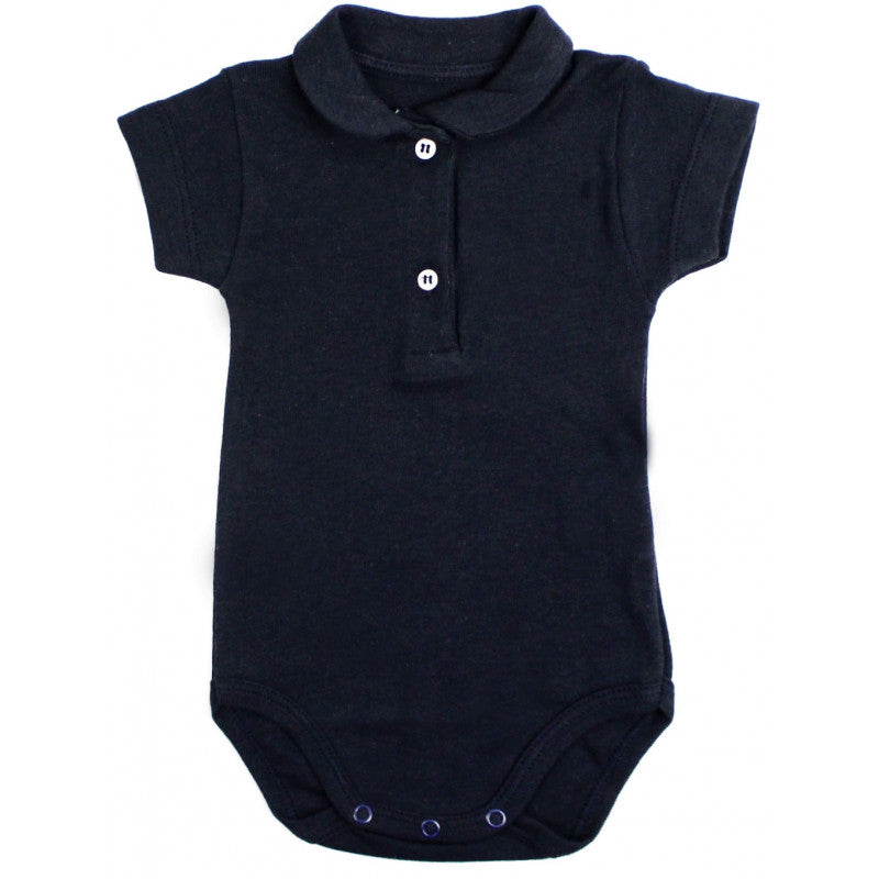Body Neonato modello Polo Blu - 6 Mesi