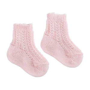 Kurze rosa Baumwollsocken - 16 - 19