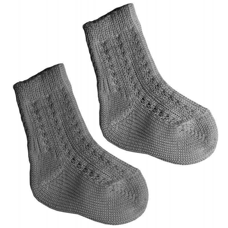 Calzino Corto in Cotone Grigio - 10 - 12
