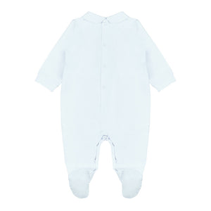Blauer Strampler mit Teddybär und Nanan-Luftballons - 2