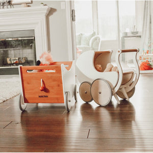 Puppenwagen Kinderfeets Pram e Walker White - 3
