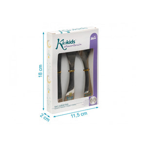 Set Posate in Acciao - Azzurro - 3