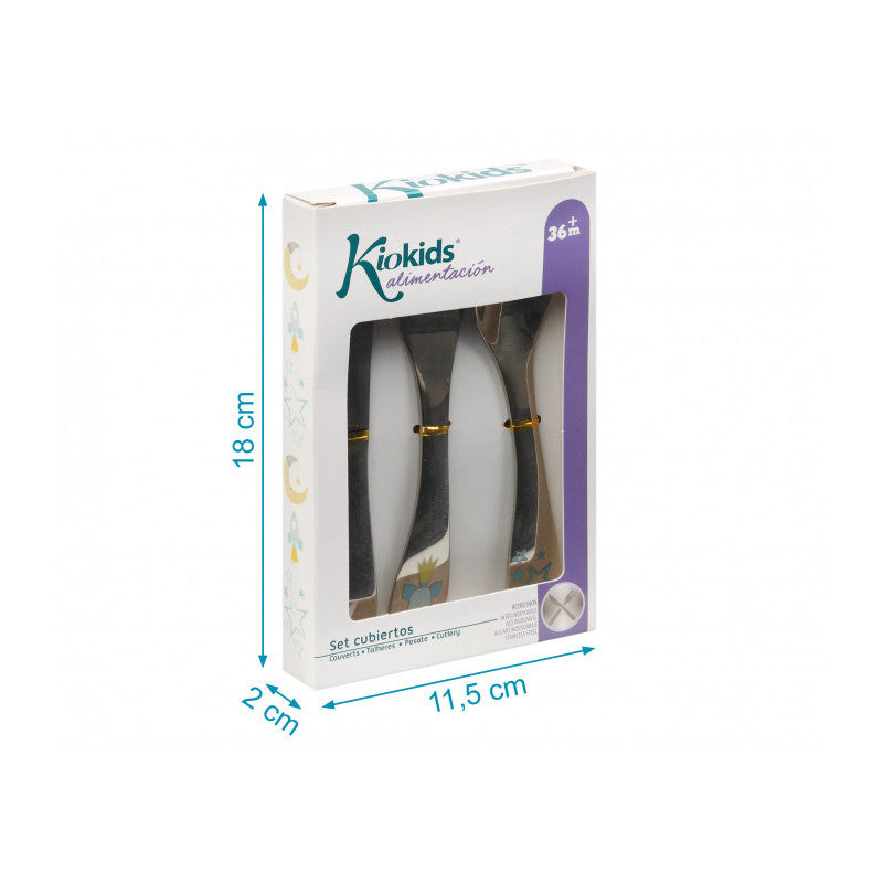 Set Posate in Acciao - Azzurro - 3