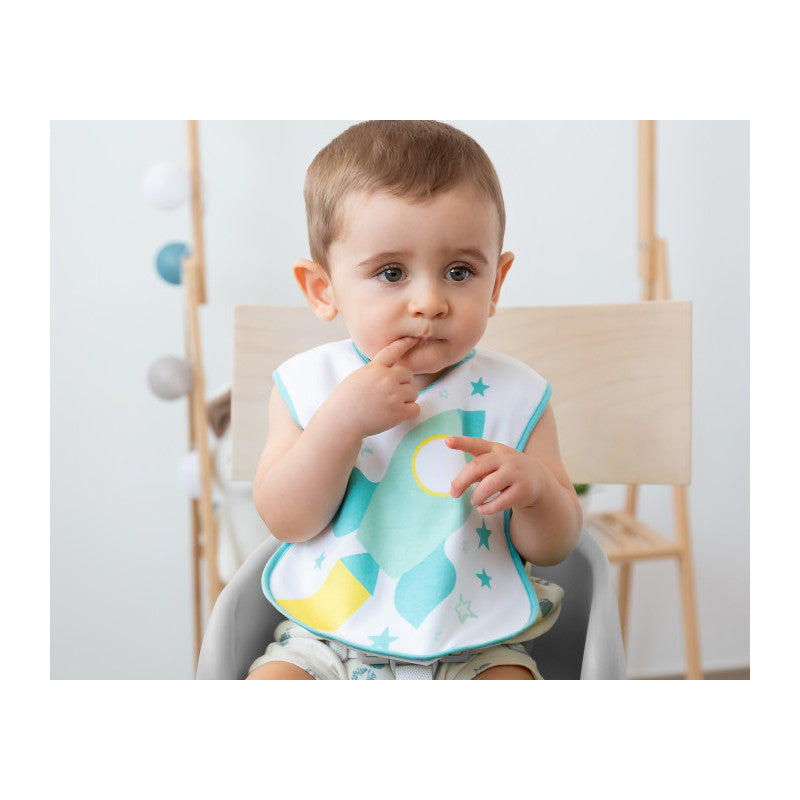 Kiokids - 2er-Set hellblaue Lätzchen - 3