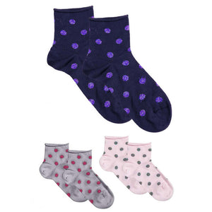 3 Paar Socken mit Lux Pois - 26 - 28