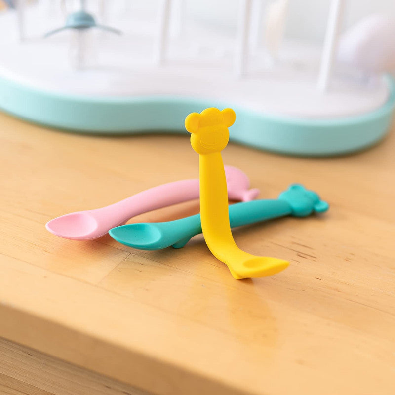 Silikonlöffel für Babys +4 Monate - Gelb - 5