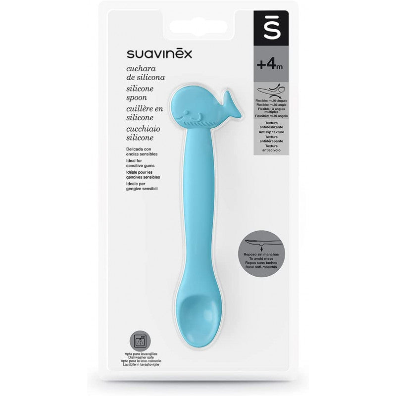Silikonlöffel für Babys +4 Monate - Hellblau - 3