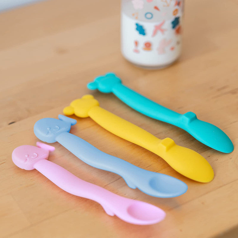 Silikonlöffel für Babys +4 Monate - Grün - 7
