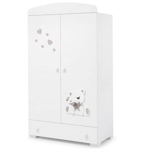 Erbesi - Armadio Tato Bianco-Grigio