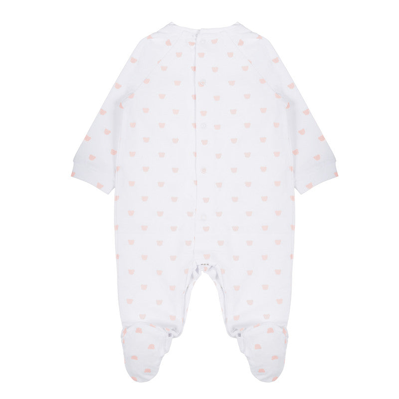 Onesie mit rosa Bären und Knöpfen 6 Monate - 2