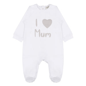 Tutina con Scritta 6 Mesi Grigio