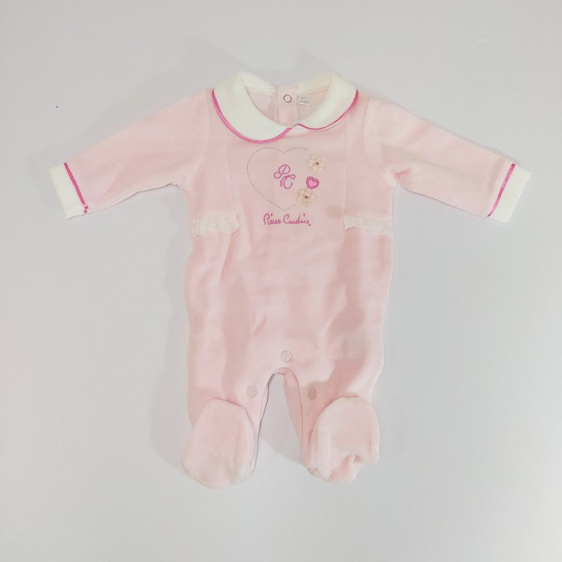 Tutina In Ciniglia Rosa Pierre Cardin