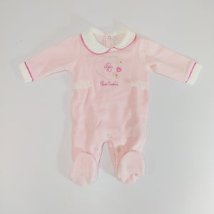 Pierre Cardin Rosa Chenille-Strampler 3/6