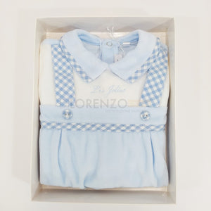Sky Chenille Playsuit 3/6 Monate