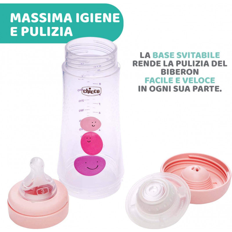 Biberon Chicco Perfect 5 - 300 ml - Rosa - 11