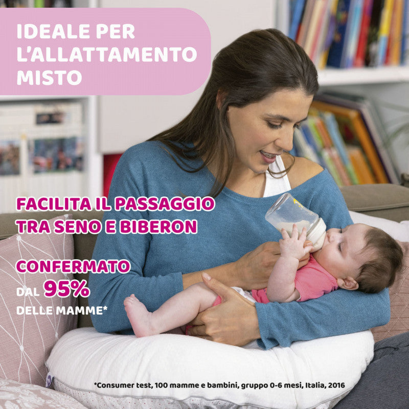 Chicco- Biberon Natural Feeling 250ml Grigio - 6
