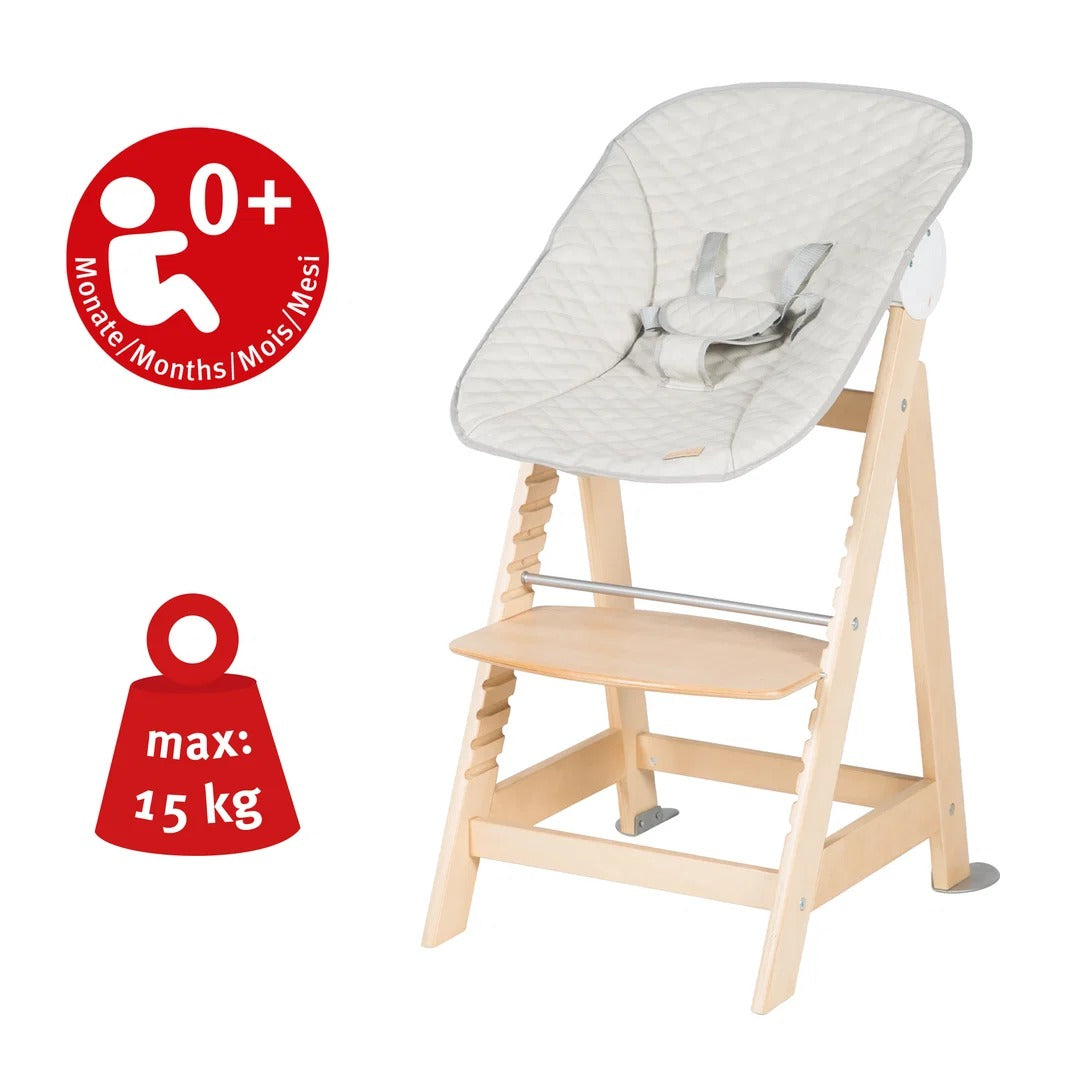 Seggiolone 'Born Up set 2in1 Grigio trapuntato